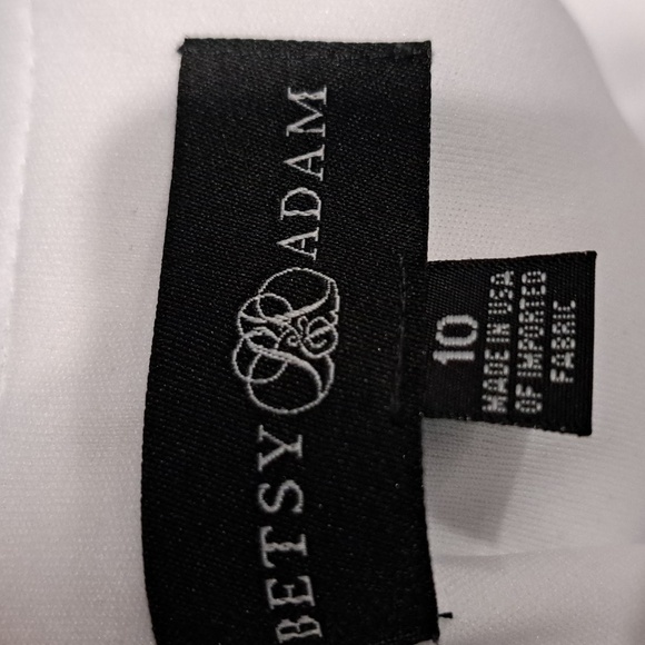 Betsy & Adam Women's Stripe Ballgown - Picture 8 of 11